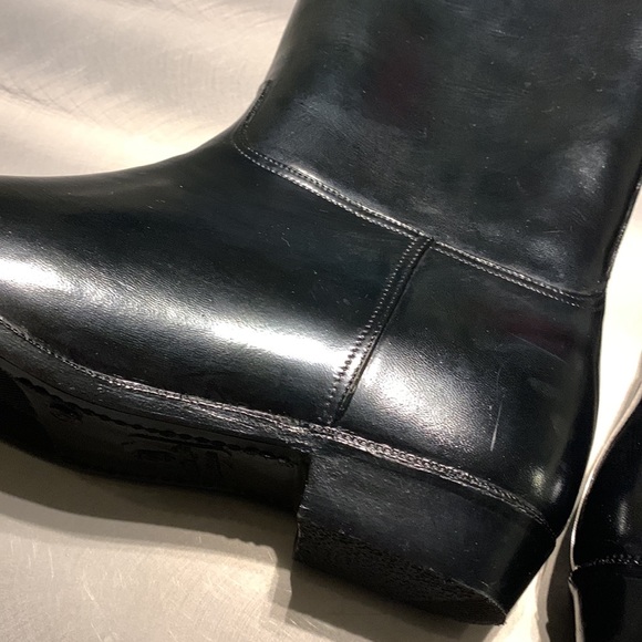 Andrew Geller Black Fleece Lined Boots Size 9 - Picture 11 of 12